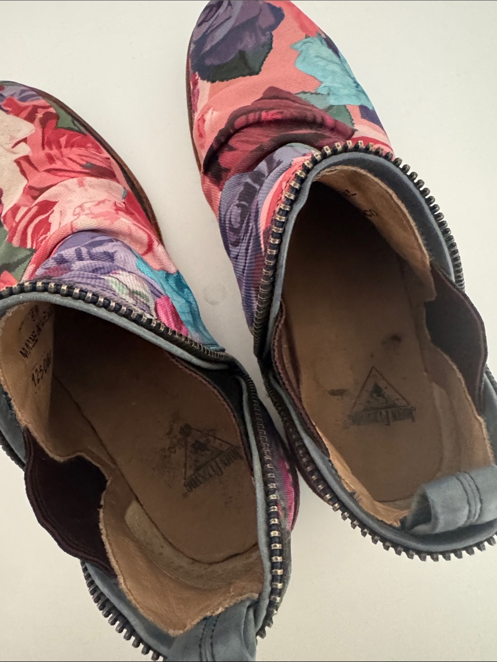 Fluevog Evers Floral Canvas Boots - Picture 6 of 6